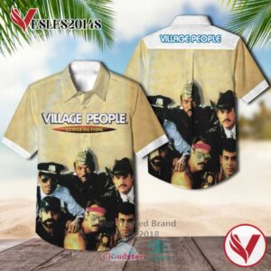 Village People Sex Over The Phone Album Hawaiian Casual Shirt, Best Gift For Music Lovers Vesles2014S