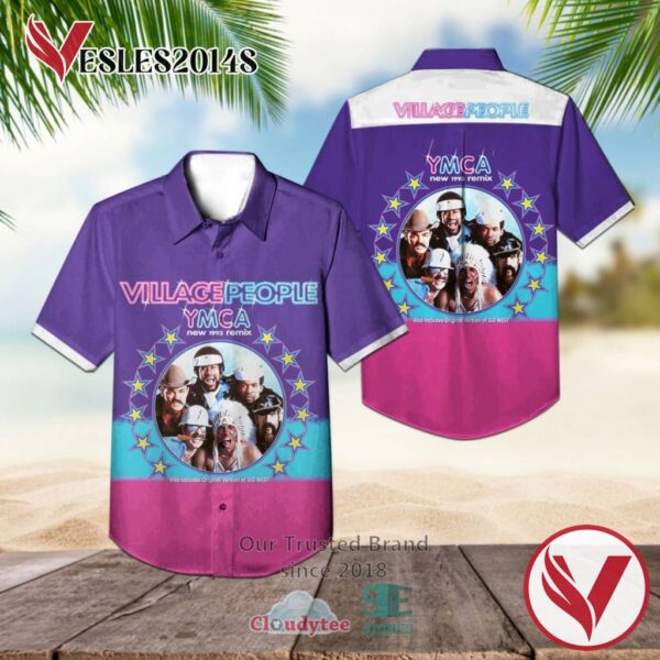 Village People Ymca New 1993 Remix Casual Hawaiian Shirt, Best Gifts For Summer Vesles2014S 1