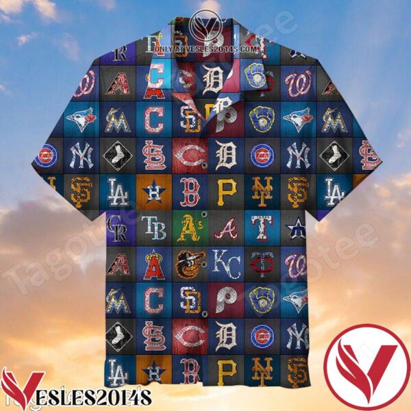 Vintage Baseball Team Logo Collection Hawaiian Shirt, Unique Gifts For Friends - Vesles2014S 1