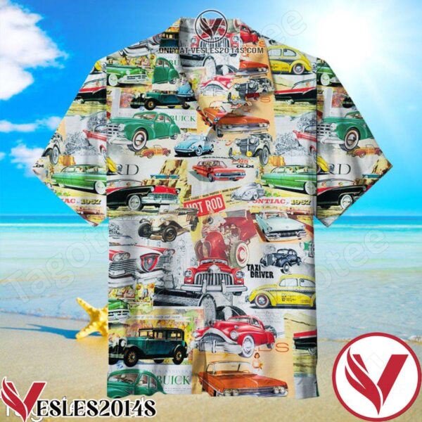 Vintage Car Hawaiian Shirt, Unique Gifts For Friends - Vesles2014S 1