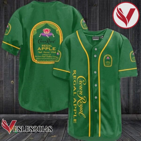 Vintage Green Crown Royal Regal Apple Baseball Jersey, Perfect Gifts For Fans - Vesles2014S