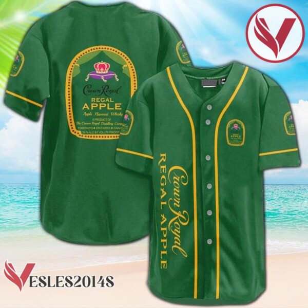 Vintage Green Crown Royal Regal Apple Baseball Jersey, Perfect Gifts For Fans - Vesles2014S