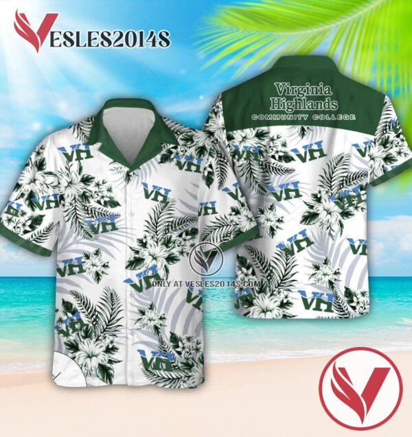 Virginia Highlands Community College Logo Hawaiian Suit, Unique Outfit For Fans - Vesles2014S