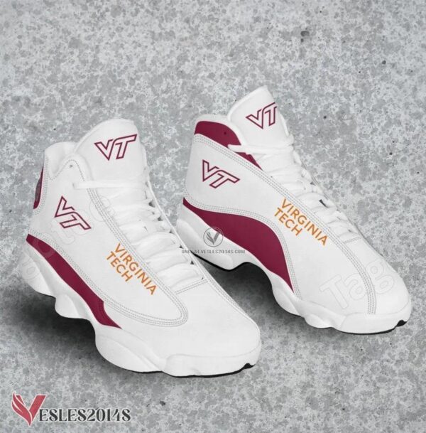 Virginia Tech Logo Air Jordan 13 Shoes, Best Sneaker Gifts For Fans - Vesles2014s