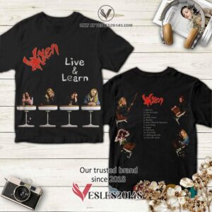 Vixen Band Live & Learn Album 3D T-Shirt, Unique Gifts For Music Lovers - Vesles2014S