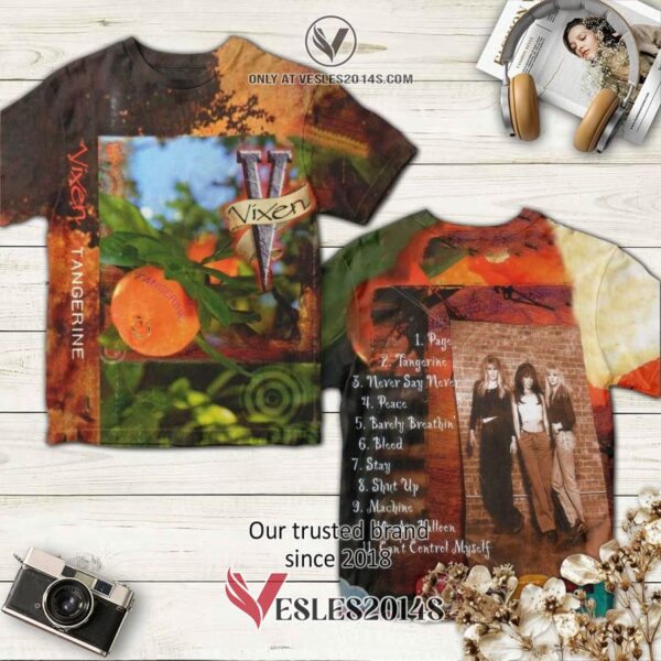 Vixen Band Tangerine Album 3D T-Shirt, Unique Gifts For Music Lovers - Vesles2014S