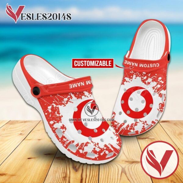 Vodafone Logo Crocs Shoes For Men And Women