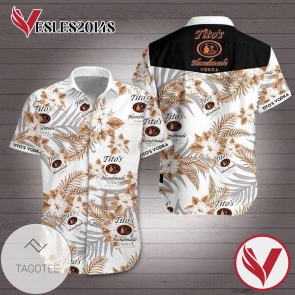 Vodka Hawaiian Graphic Print Short Sleeve Hawaiian Casual Shirt Vesles2014S 1