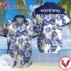Volvo Hawaiian Graphic Print Short Sleeve Hawaiian Casual Shirt Vesles2014S