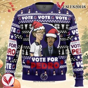 Vote for Pedro Napoleon Dynamite Ugly Christmas Sweater, Unique Christmas Gift For Fans - Vesles2014S