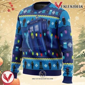 WHO’S Outside Doctor Who Ugly Christmas Sweater, Unique Christmas Gift For Fans - Vesles2014S 1