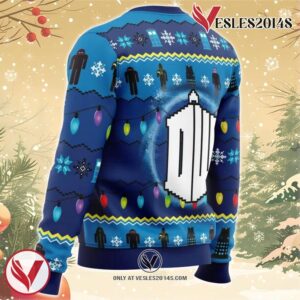 WHO’S Outside Doctor Who Ugly Christmas Sweater, Unique Christmas Gift For Fans - Vesles2014S 2