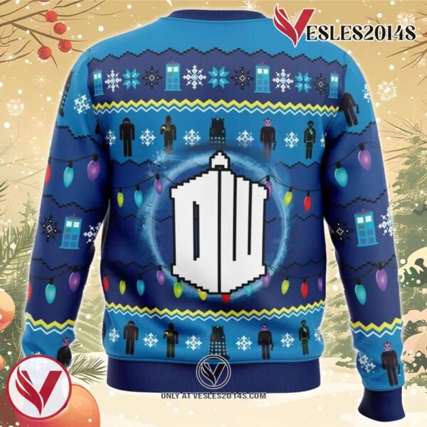 WHO’S Outside Doctor Who Ugly Christmas Sweater, Unique Christmas Gift For Fans - Vesles2014S 3