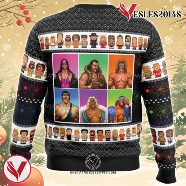 WWF Wrestling Legends Ugly Christmas Sweater, Unique Christmas Gift For Fans - Vesles2014S 1
