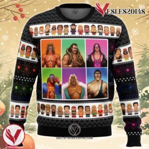 WWF Wrestling Legends Ugly Christmas Sweater, Unique Christmas Gift For Fans - Vesles2014S