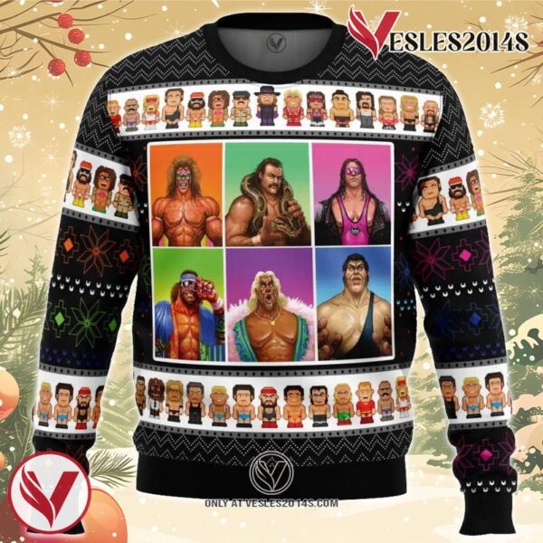 WWF Wrestling Legends Ugly Christmas Sweater, Unique Christmas Gift For Fans - Vesles2014S