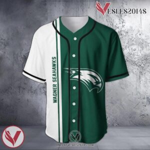Wagner Seahawks Baseball Jersey Half Style NCAA, Unique Gifts For Fans - Vesles2014s