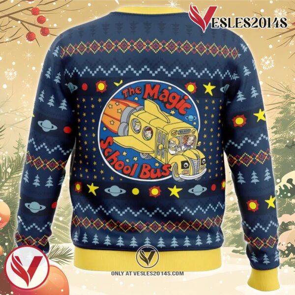 Wahoo The Magic School Bus Ugly Christmas Sweater, Unique Christmas Gift For Fans - Vesles2014S 1