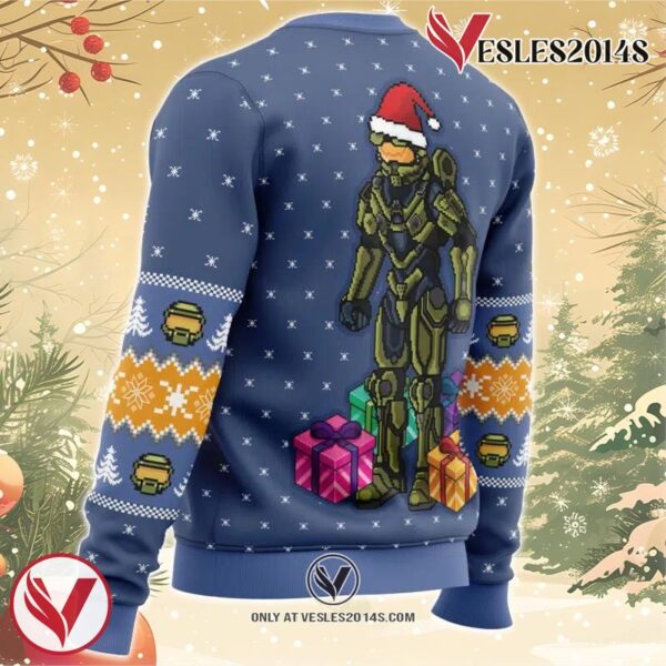 Wake Me When You Need Presents Halo Ugly Christmas Sweater, Unique Christmas Gift For Fans - Vesles2014S 2