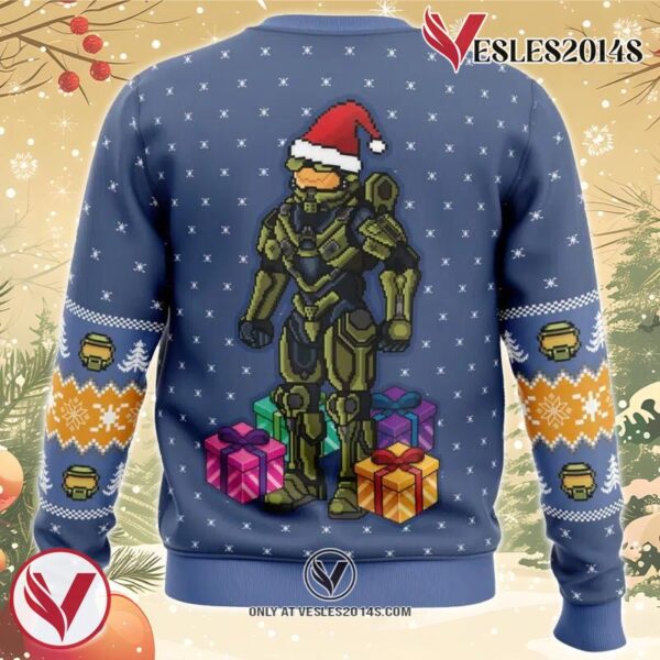 Wake Me When You Need Presents Halo Ugly Christmas Sweater, Unique Christmas Gift For Fans - Vesles2014S 3