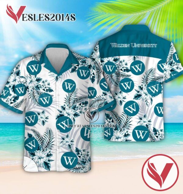 Walden University Logo Short Sleeve Shirt, Perfect Gifts Idea In Holiday - Vesles2014S