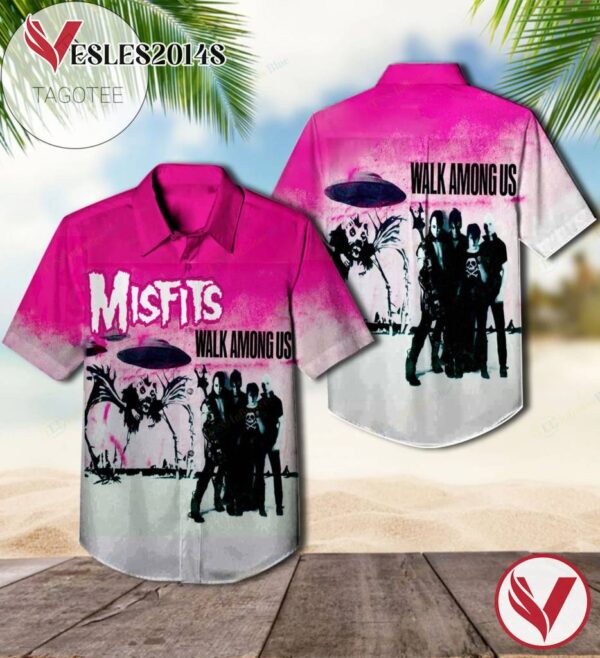 Walk Among Us Album By Misfits Hawaiian Shirt, Best Gift For Music Lovers Vesles2014S