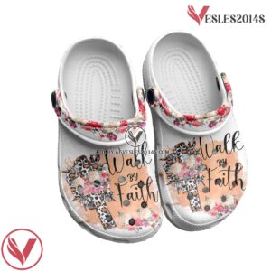 Walk By Faith Customized Crocs Crocband Clogs Shoes Comfortable For Men Women and Kids Gift For Jesus Lovers, Unique Gift From  Vesles2014S 3