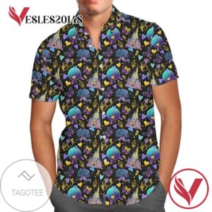 Walt Disney World Turns For men And Women Graphic Print Short Sleeve Hawaiian Casual Shirt Vesles2014S 1