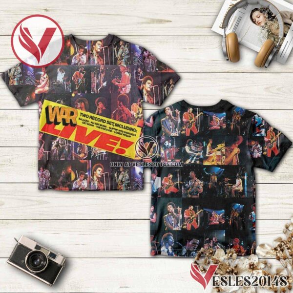 War Live Album Cover Shirt, Unique Gifts For Music Lovers - Vesles2014S