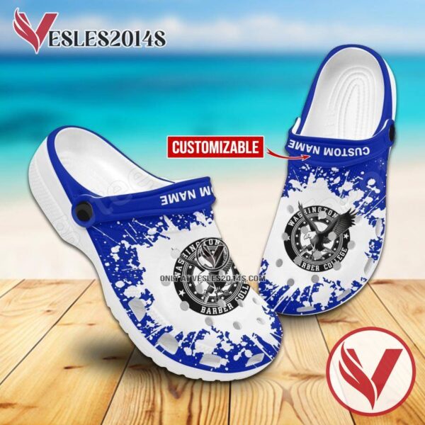 Washington Barber College Inc Crocs Classic Clogs, Unique Footwear For Fans - Vesles2014S