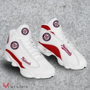 Washington Nationals Logo Air Jordan 13 Shoes, Best Sneaker Gifts For Fans - Vesles2014s