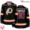 Washington Redskins Black Hockey Jersey - 1983 Throwback - Vesles2014S