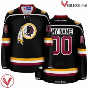 Washington Redskins Black Hockey Jersey - 1983 Throwback - Vesles2014S