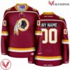 Washington Redskins Burgundy Hockey Jersey - 1983 Throwback - Vesles2014S