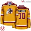 Washington Redskins Gold Hockey Jersey - 1983 Throwback - Vesles2014S
