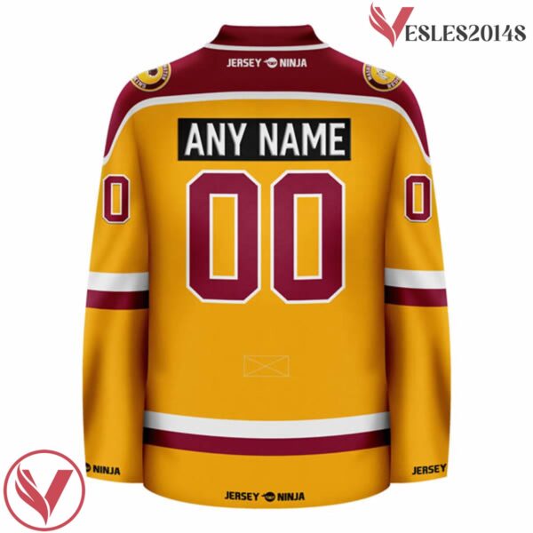 Washington Redskins Gold Hockey Jersey - 1983 Throwback - Vesles2014S 3