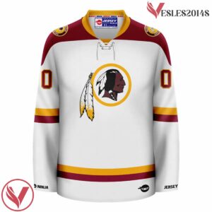 Washington Redskins White Hockey Jersey - 1983 Throwback - Vesles2014S 2