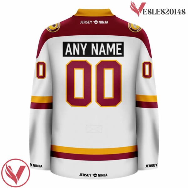 Washington Redskins White Hockey Jersey - 1983 Throwback - Vesles2014S 3