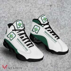 Washington State Community College Logo Air Jordan 13 Shoes, Best Sneaker Gifts For Fans - Vesles2014s