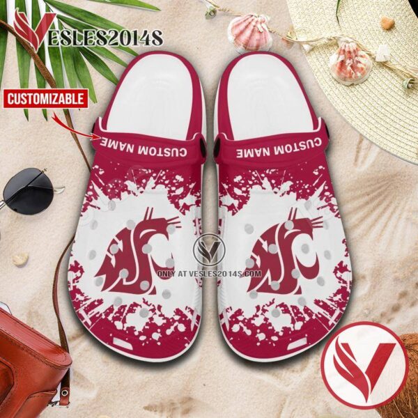 Washington State Logo Custom Crocs Shoes For Men And Women, Unique Clogs Shoes For Fans - Vesles2014S 1