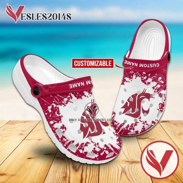 Washington State Logo Custom Crocs Shoes For Men And Women, Unique Clogs Shoes For Fans - Vesles2014S