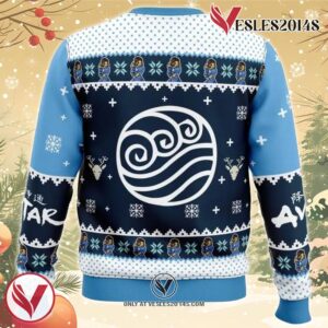 Waterbenders Water Tribe Avatar Ugly Christmas Sweater, Unique Christmas Gift For Fans - Vesles2014S 1