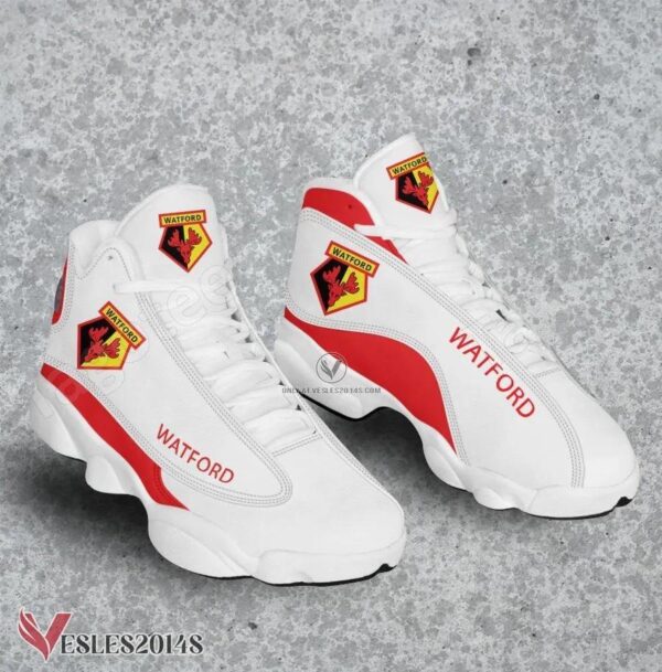 Watford Football Club Logo Air Jordan 13 Shoes, Best Sneaker Gifts For Fans - Vesles2014s
