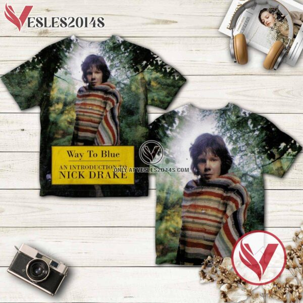 Nick Drake Way To Blue Album Cover Shirt, Unique Gifts For Music Lovers - Vesles2014S