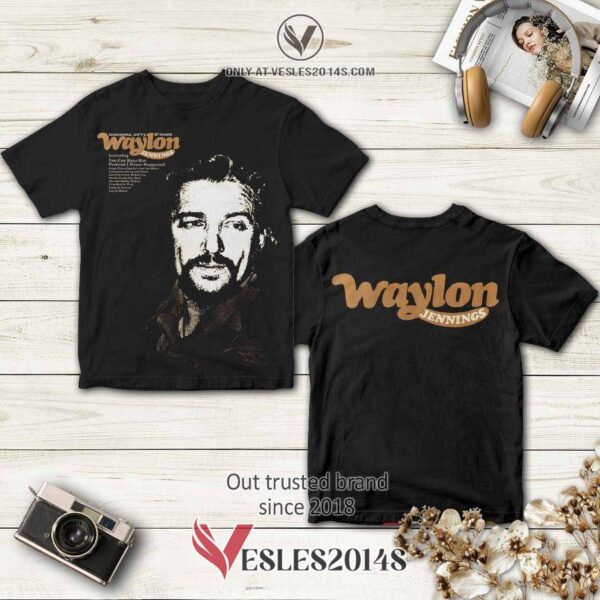 Waylon Jennings Lonesome On’Ry And Mean Album 3D T-Shirt, Perfect Gifts For Music Lovers - Vesles2014S