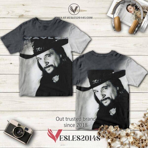 Waylon Jennings Will The Wolf Survive Album 3D T-Shirt, Perfect Gifts For Music Lovers - Vesles2014S