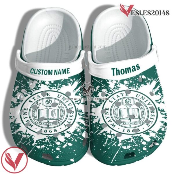 Wayne State University Graduation Gifts Croc Shoes Customize- Admission Gift Shoes, Unique Gift From  Vesles2014S