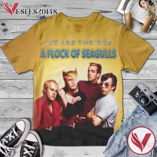 We Are The '80s A Flock Of Seagulls Album Cover Shirt, Perfect Gifts For Music Lovers - Vesles2014S