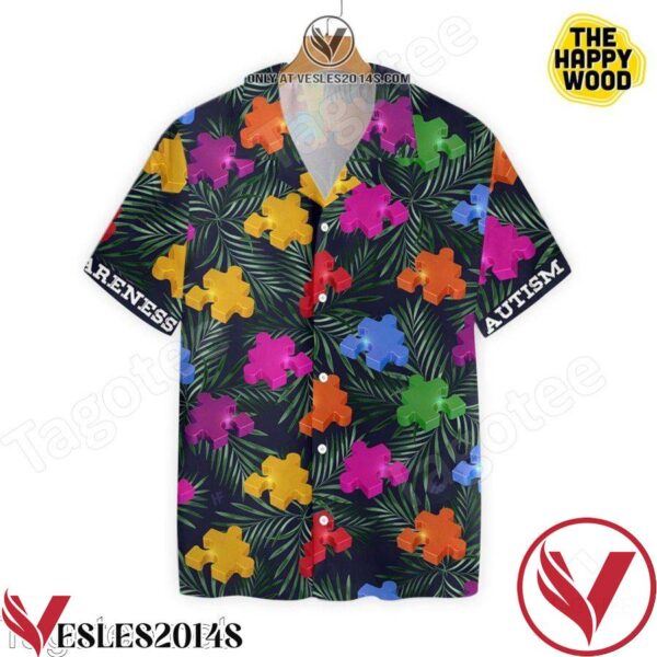 We Wear Blue Autism Awareness Day Hawaiian Shirt, Unique Gifts For Friends - Vesles2014S 1