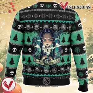 Wednesday Addams Ugly Christmas Sweater, Unique Christmas Gift For Fans - Vesles2014S 1